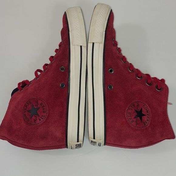 Converse Chuck Taylor All Star Lux Mid Dahlia Hidden Wedge Sneakers Sz 8 - Picture 5 of 9